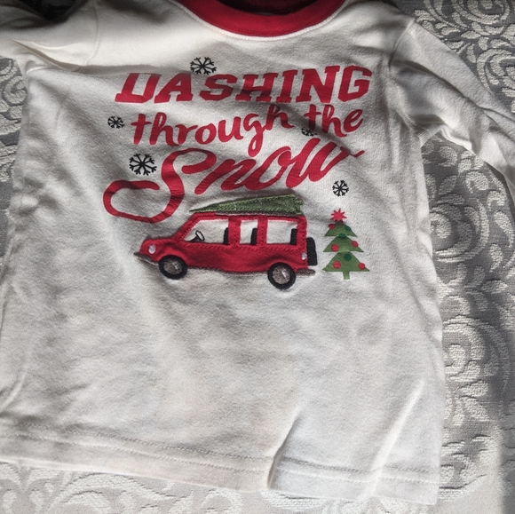 Lot of 3 Carter's Christmas/winter PJs, 3T - Picture 3 of 11
